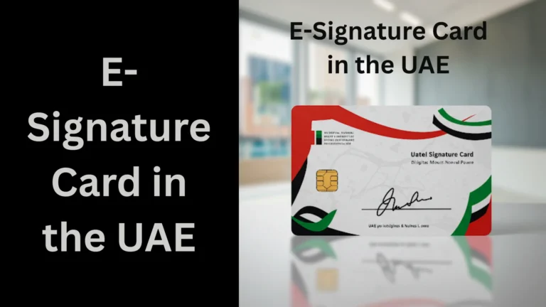 E-Signature Card 12 E-Signature Card in the UAE